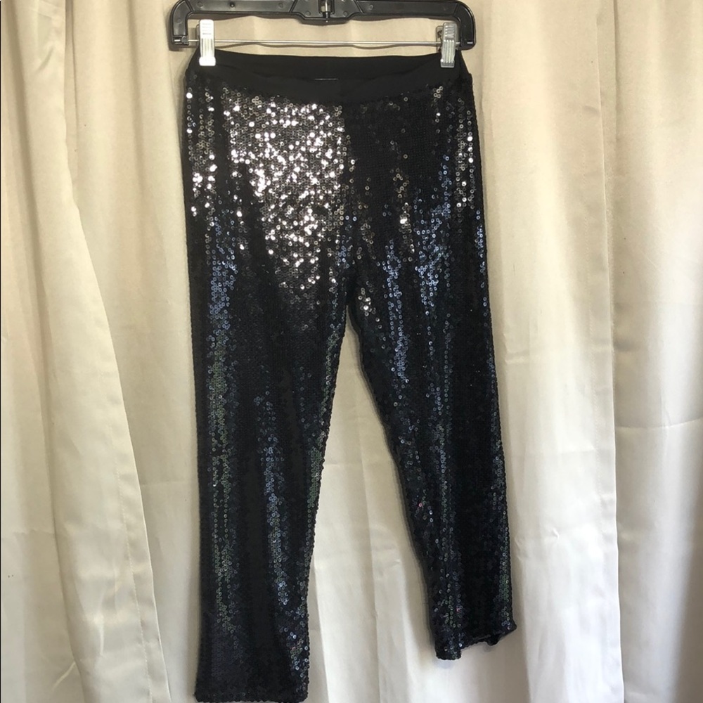 Black Sequin Leggings